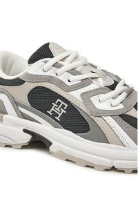 TOMMY HILFIGER - Tommy Hilfiger Sneakersy Modern Rugged Runner FW0FW08385 Szary. Kolor: szary. Materiał: materiał #5