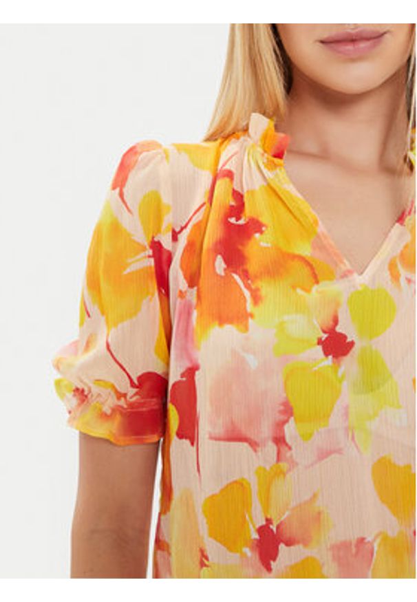 Morgan Bluzka 241-OMET.F Kolorowy Regular Fit. Materiał: syntetyk. Wzór: kolorowy