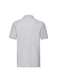 FRUIT OF THE LOOM - Koszulka Polo Premium Unisex Dla Dorosłych. Typ kołnierza: polo. Kolor: szary