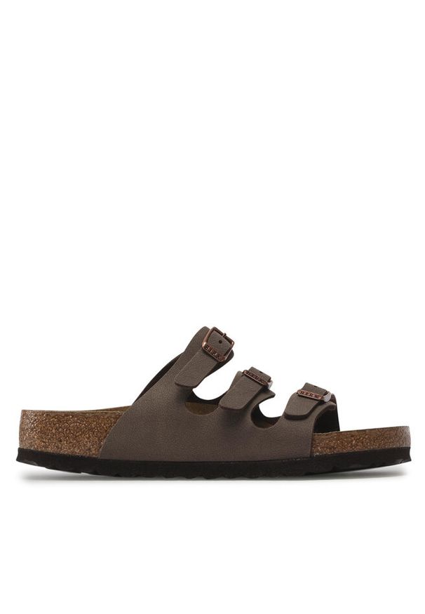 Klapki Birkenstock. Kolor: brązowy