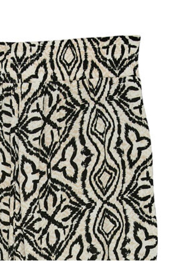 Vero Moda Spodnie materiałowe Menny 10282478 Beżowy Wide Leg. Kolor: beżowy. Materiał: wiskoza