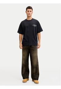 Jack & Jones T-Shirt Dust 12292982 Czarny Loose Fit. Kolor: czarny. Materiał: bawełna #8