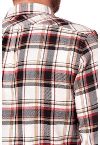 Wrangler - KOSZULA WRANGLER LS 1PKT FLAP SHIRT RED W5932SN47. Wzór: kratka #10