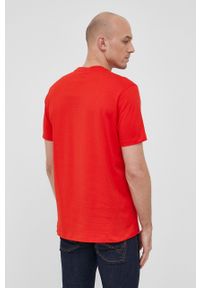 PAUL & SHARK - Paul&Shark T-shirt bawełniany kolor czerwony gładki. Okazja: na co dzień. Kolor: czerwony. Materiał: bawełna. Wzór: gładki. Styl: casual