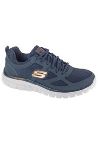 skechers - Buty sportowe Sneakersy męskie, Burns-Agoura. Kolor: niebieski. Sport: turystyka piesza #1