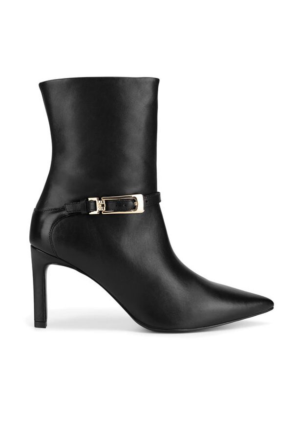 Gino Rossi Botki FLORIA-116035 Czarny. Kolor: czarny. Materiał: skóra