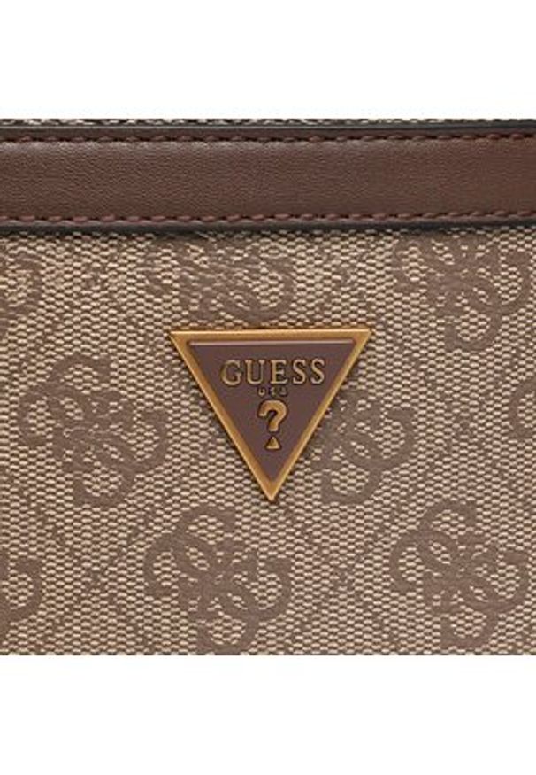 Guess Saszetka Vezzola Smart HMEVZL P2223 Beżowy. Kolor: beżowy. Materiał: skóra