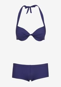 Renee - Granatowy Dwuczęściowy Komplet Bikini Zureviana. Kolor: niebieski