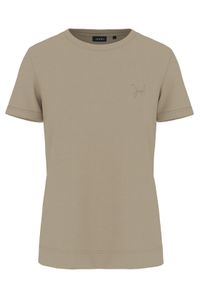 JOOP! T-Shirt 58 253JE58Tia 30049367 Beżowy Slim Fit. Kolor: beżowy. Materiał: bawełna
