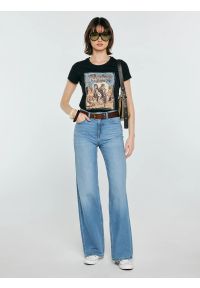 Big-Star - Koszulka damska z linii Authentic z nadrukiem czarna Erellsa 906. Kolor: czarny. Materiał: dzianina. Długość: długie. Wzór: nadruk. Styl: rockowy, elegancki #2