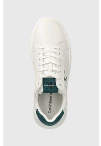 Calvin Klein Jeans sneakersy skórzane CHUNKY CUPSOLE LACEUP LTH MIX kolor biały YM0YM00775. Zapięcie: sznurówki. Kolor: biały. Materiał: skóra #3