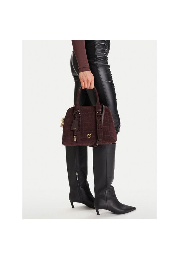 Pinko - Torebka PINKO. Kolor: czerwony