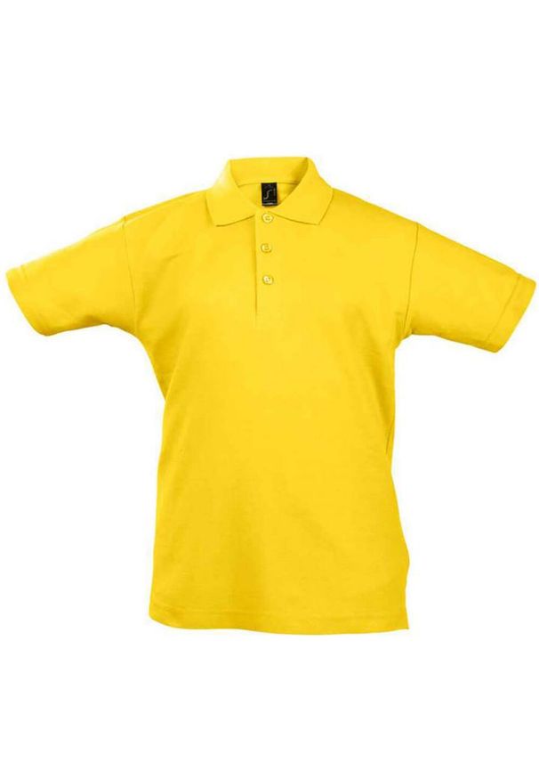 SOL'S - Koszulka Polo Dla Dzieci/dzieci Summer II. Typ kołnierza: polo. Kolor: żółty