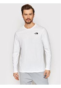 The North Face Longsleeve Easy NF0A2TX1 Biały Regular Fit. Kolor: biały. Materiał: bawełna. Długość rękawa: długi rękaw