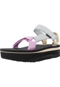 Sandały Teva Model W Flatform Univers Kolor Wielokolorowy. Kolor: wielokolorowy. Materiał: guma, materiał, tkanina, syntetyk