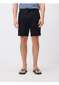 Reserved - Szorty regular fit - czarny. Kolor: czarny. Materiał: dzianina, włókno