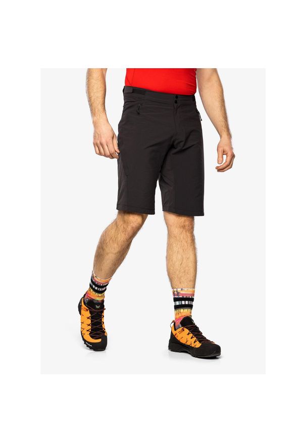 Spodenki rowerowe męskie Rab Cinder Crank Shorts. Kolor: szary. Długość: krótkie. Sezon: lato