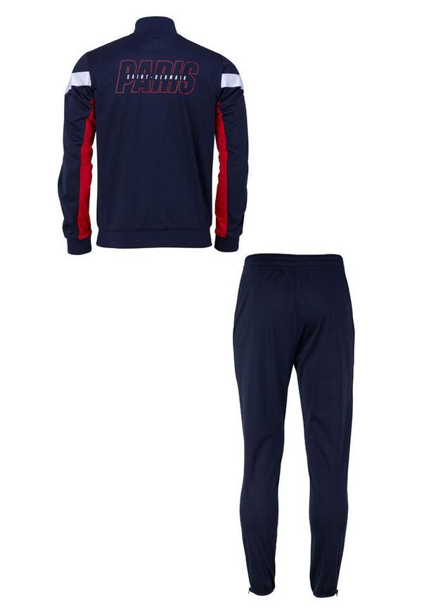 PARIS SAINT GERMAIN - Dres piłkarski dziecięcy Paris Saint-Germain 24/25. Kolor: wielokolorowy, niebieski, czerwony. Materiał: dresówka. Styl: elegancki, sportowy