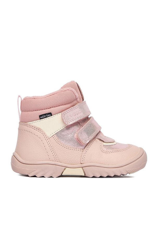 Śniegowce Lasocki Kids. Kolor: różowy. Materiał: flic