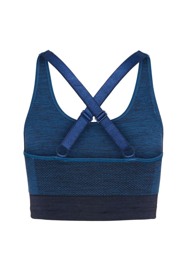 Stanik fitness cardio Hummel hmlClea. Kolor: niebieski. Styl: elegancki