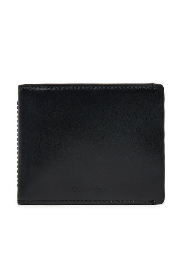 Calvin Klein Mały Portfel Męski Ck Glow Bifold 5Cc W/Coin K50K512489 Czarny. Kolor: czarny. Materiał: skóra