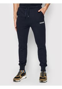 Napapijri Spodnie dresowe M-Box 1 NP0A4GBL Granatowy Regular Fit. Kolor: niebieski. Materiał: bawełna