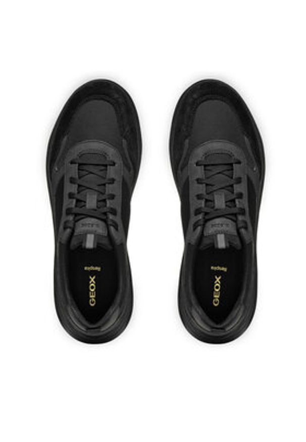 Geox Sneakersy U Portello U46E1A 0EK11 C9999 Czarny. Kolor: czarny. Materiał: skóra