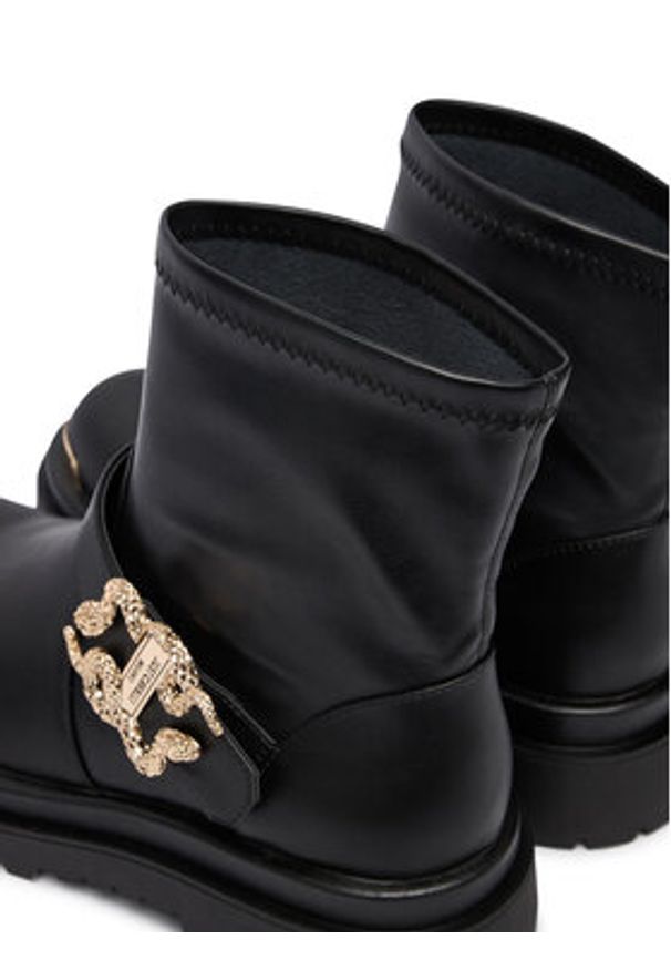 Just Cavalli Botki 79RA3S95 ZSS76 Czarny. Kolor: czarny. Materiał: skóra