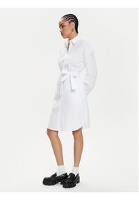 Armani Exchange Sukienka koszulowa 3DYA32 YN4RZ 1000 Biały Regular Fit. Kolor: biały. Materiał: bawełna. Typ sukienki: koszulowe #2