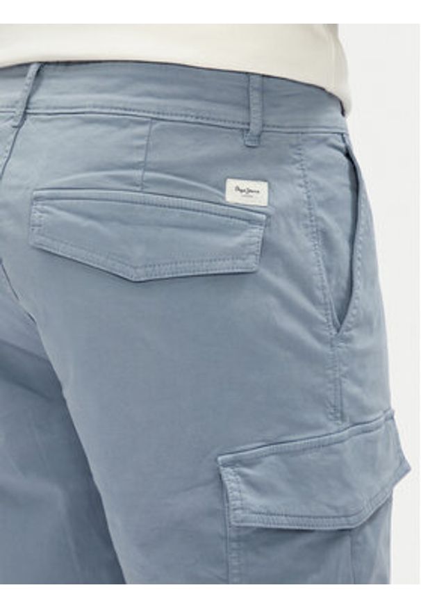 Pepe Jeans Szorty materiałowe Seasonal PM801179 Niebieski Regular Fit. Kolor: niebieski. Materiał: bawełna