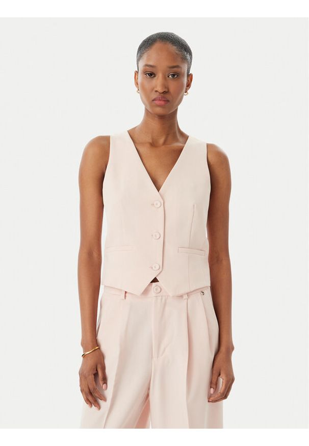 Rinascimento Kamizelka CFC0123672003 Różowy Regular Fit. Kolor: różowy. Materiał: syntetyk