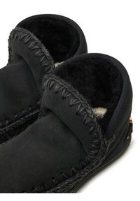 Mou Śniegowce Eskimo Sneaker Big Metal Logo FW111008A Czarny. Kolor: czarny. Materiał: skóra #5