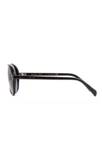 CELINE - Czarne okulary przeciwsłoneczne pilotki. Kształt: okrągłe. Kolor: czarny #8