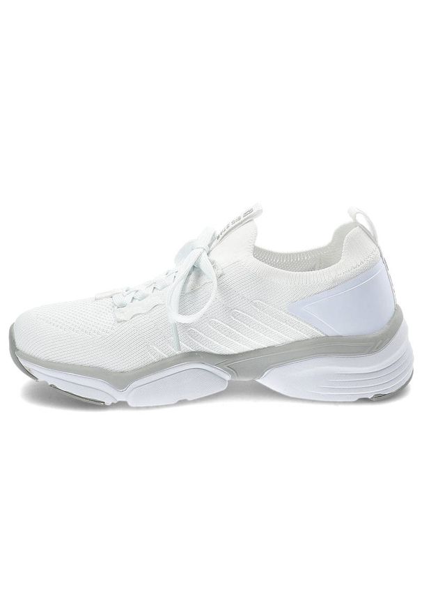 Big-Star - Białe Sneakersy Big Star Modne Buty Damskie. Okazja: na uczelnię, do pracy. Kolor: biały. Materiał: materiał. Szerokość cholewki: normalna