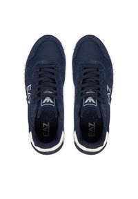 EA7 Emporio Armani Sneakersy 7X000380 AF19175 MZ157 Granatowy. Kolor: niebieski. Materiał: skóra #4