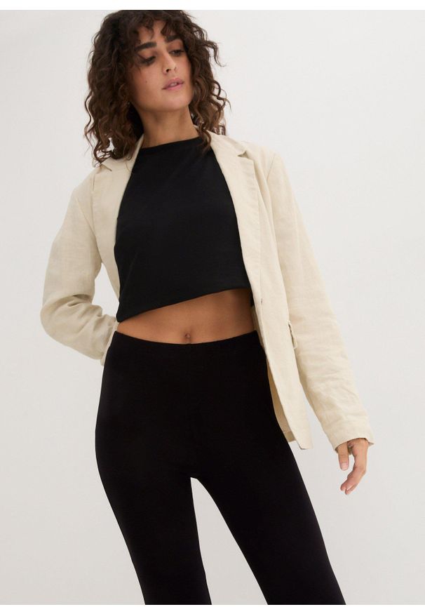 bonprix - Legginsy (2 pary). Kolor: czarny. Materiał: bawełna, guma