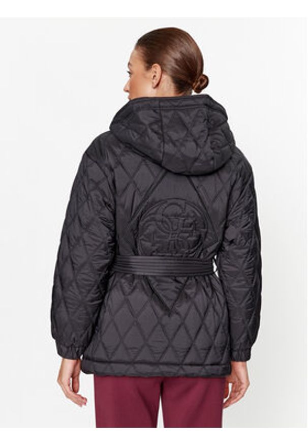 Guess Płaszcz zimowy V3BL02 WFS82 Czarny Regular Fit. Kolor: czarny. Materiał: syntetyk. Sezon: zima