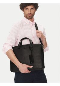 BOSS Torba na laptopa 50542235 Czarny. Kolor: czarny. Materiał: skóra #6
