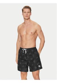 Karl Lagerfeld - KARL LAGERFELD Szorty kąpielowe A1M46060 Czarny Regular Fit. Kolor: czarny. Materiał: syntetyk #3