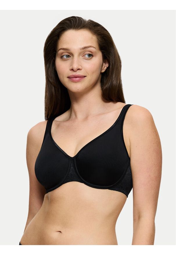 Triumph Biustonosz z fiszbiną Comfort Minimizer 10166827 Czarny. Kolor: czarny. Materiał: syntetyk