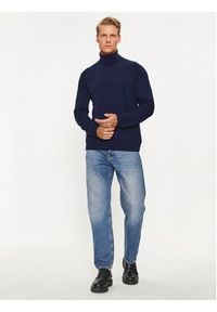 United Colors of Benetton - United Colors Of Benetton Golf 1002U2180 Granatowy Regular Fit. Typ kołnierza: golf. Kolor: niebieski. Materiał: wełna #3