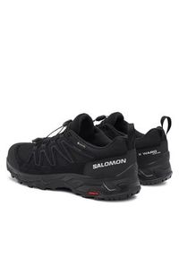 salomon - Salomon Sneakersy X Ward Leather GORE-TEX L47182300 Czarny. Kolor: czarny. Materiał: zamsz, skóra. Technologia: Gore-Tex #6
