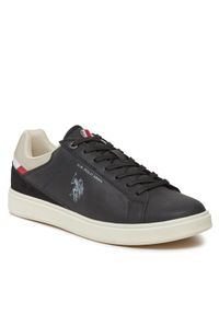 U.S. Polo Assn. Sneakersy ROKKO001B Czarny. Kolor: czarny. Materiał: materiał
