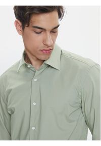 BOSS Koszula H-Hank 50469345 Zielony Slim Fit. Kolor: zielony. Materiał: bawełna #5