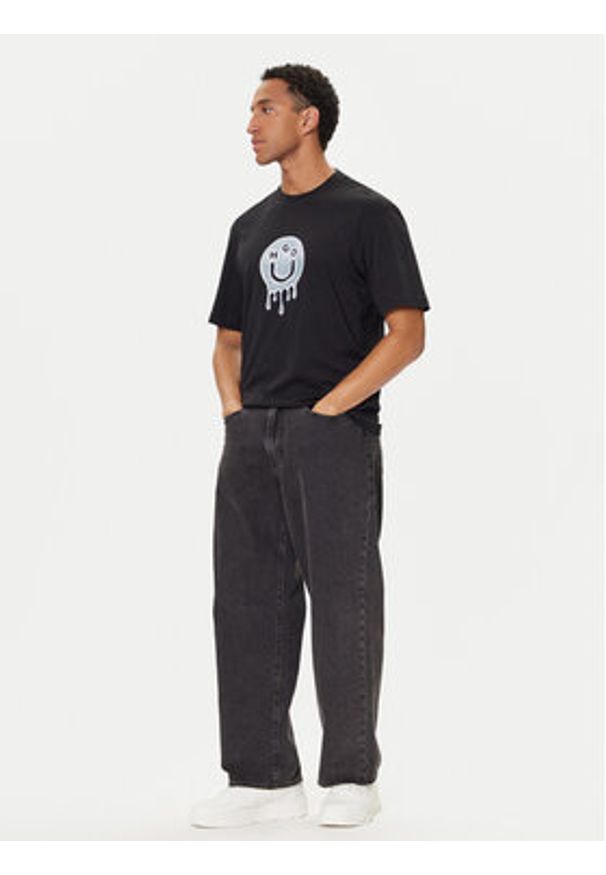 Hugo - HUGO T-Shirt Nedirix 50549162 Czarny Regular Fit. Kolor: czarny. Materiał: bawełna