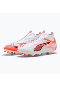 Buty piłkarskie Puma Ultra 5 Match+ FG/AG. Kolor: biały. Sport: piłka nożna