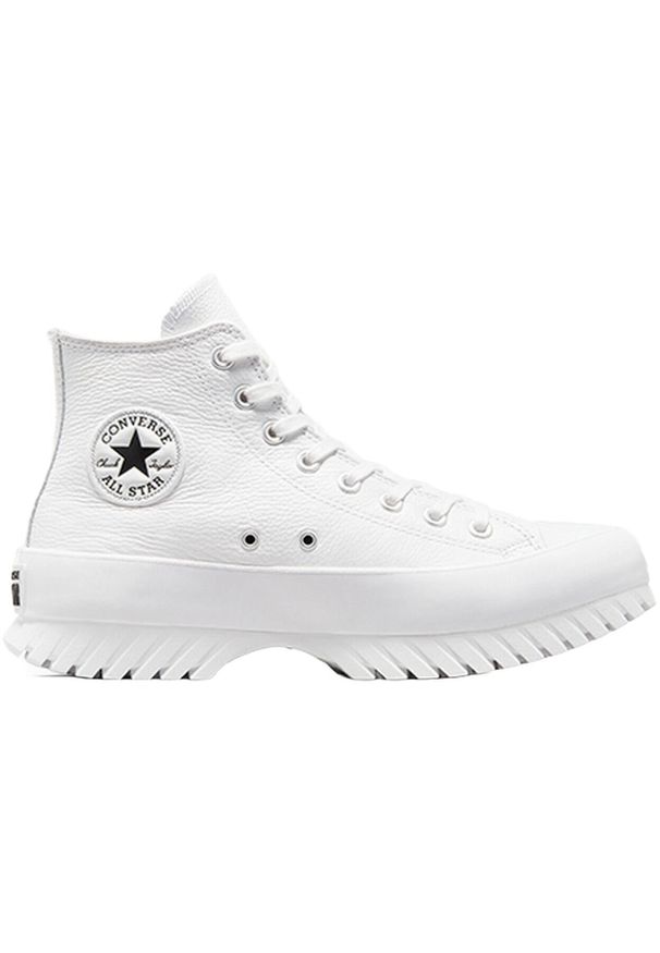 Buty do chodzenia damskie Converse Ctas Lugged 2.0. Wysokość cholewki: za kostkę. Kolor: biały. Materiał: materiał, syntetyk. Szerokość cholewki: normalna. Sport: turystyka piesza