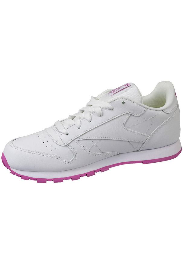 Reebok Classic Leather, dziewczęce buty sportowe, Białe. Kolor: biały. Materiał: skóra. Model: Reebok Classic