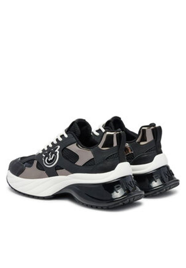 Pinko - PINKO Sneakersy Ariel 15 SS0067 E022 Czarny. Kolor: czarny. Materiał: skóra