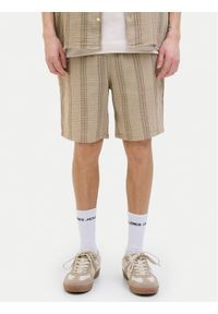 Jack & Jones Szorty materiałowe Jaiden 12274758 Beżowy Relaxed Fit. Kolor: beżowy. Materiał: bawełna #1